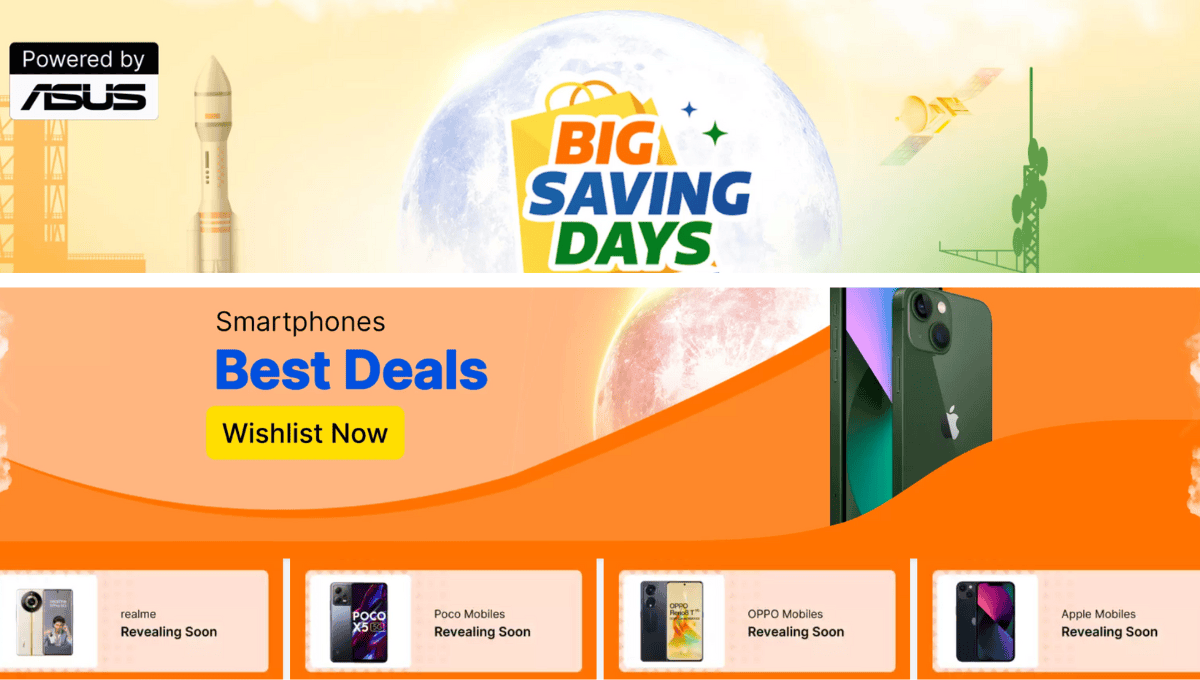 Flipkart Big Saving Days Sale Announced, Deals and Discounts on Iphone 14, Samsung Galaxy S22 Plus and more